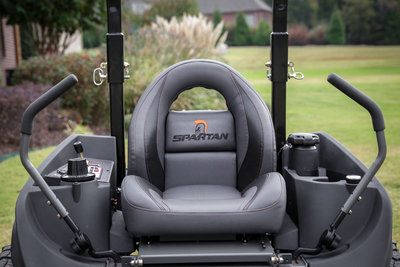Spartan seat with logo